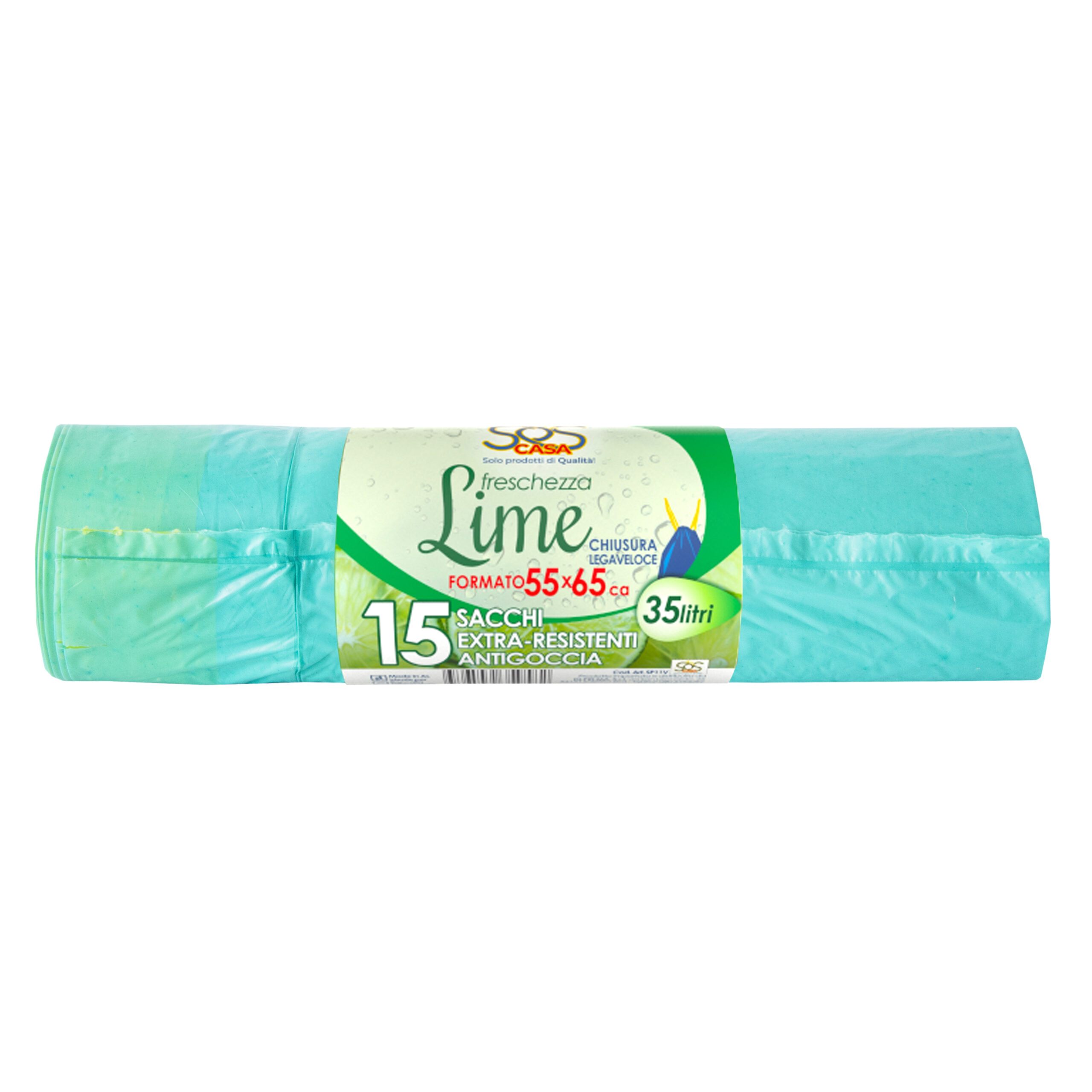 "SOS CASA" - SACCO FRESCHEZZA LIME - 55X65 - PZ.15
