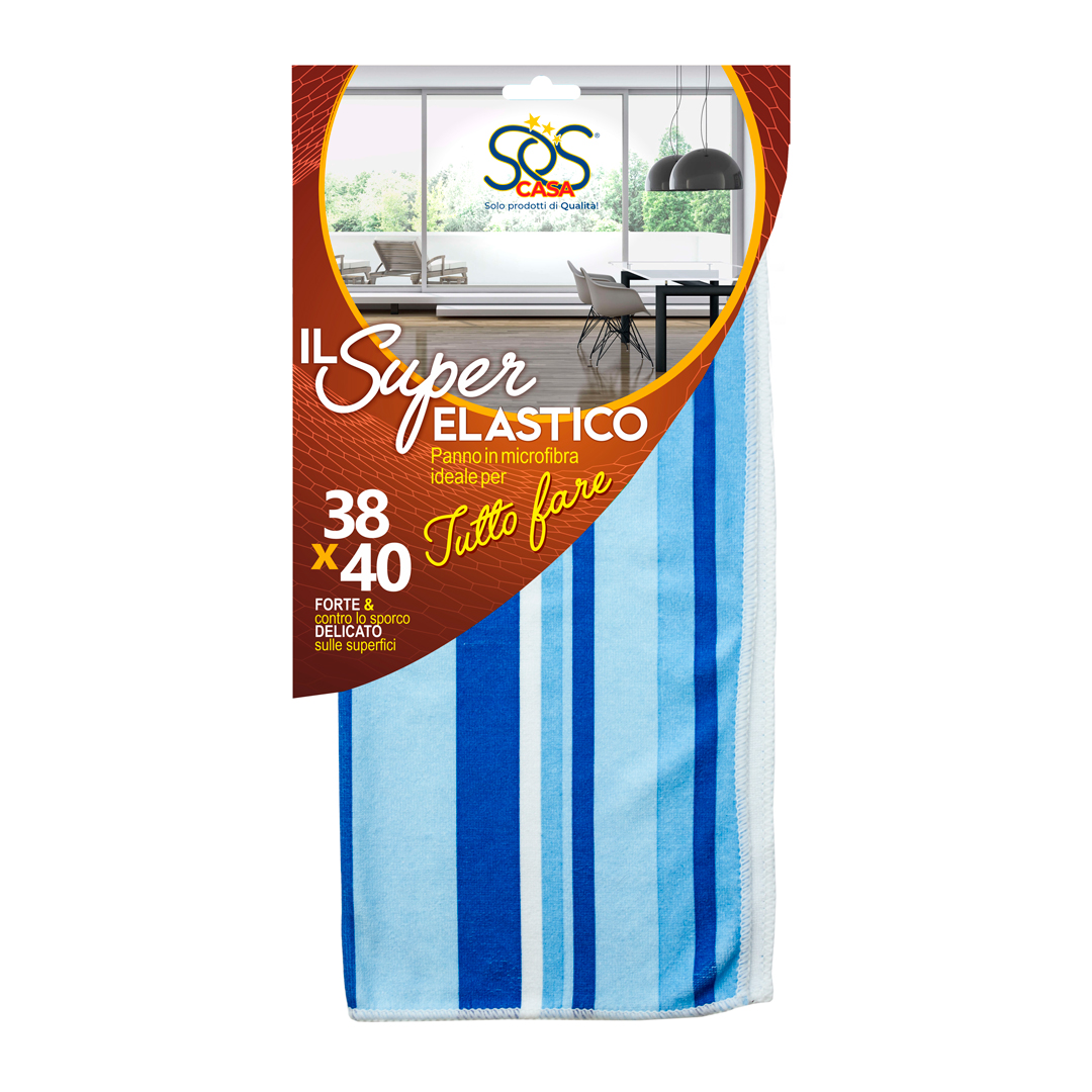 "SOS CASA" - IL SUPER ELASTICO - PANNO IN MICROFIBRA - 38X40