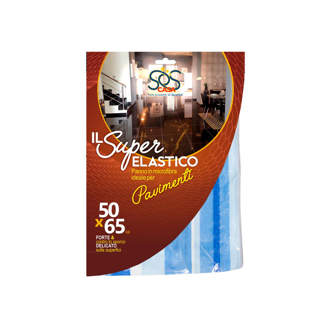 "SOS CASA" - IL SUPER ELASTICO - PANNO IN MICROFIBRA - 50X65