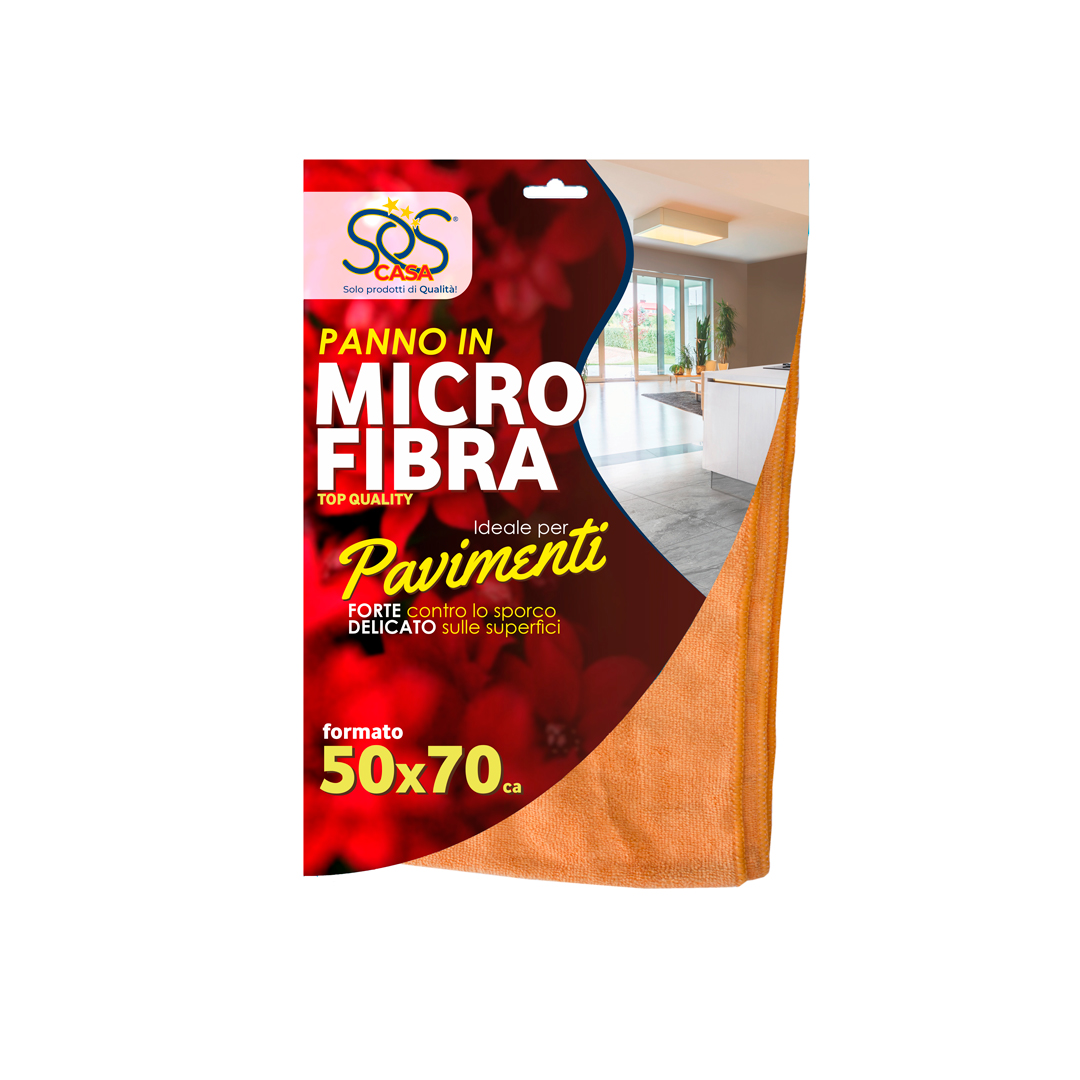 "SOS CASA" - PANNO IN MICROFIBRA - 50X70