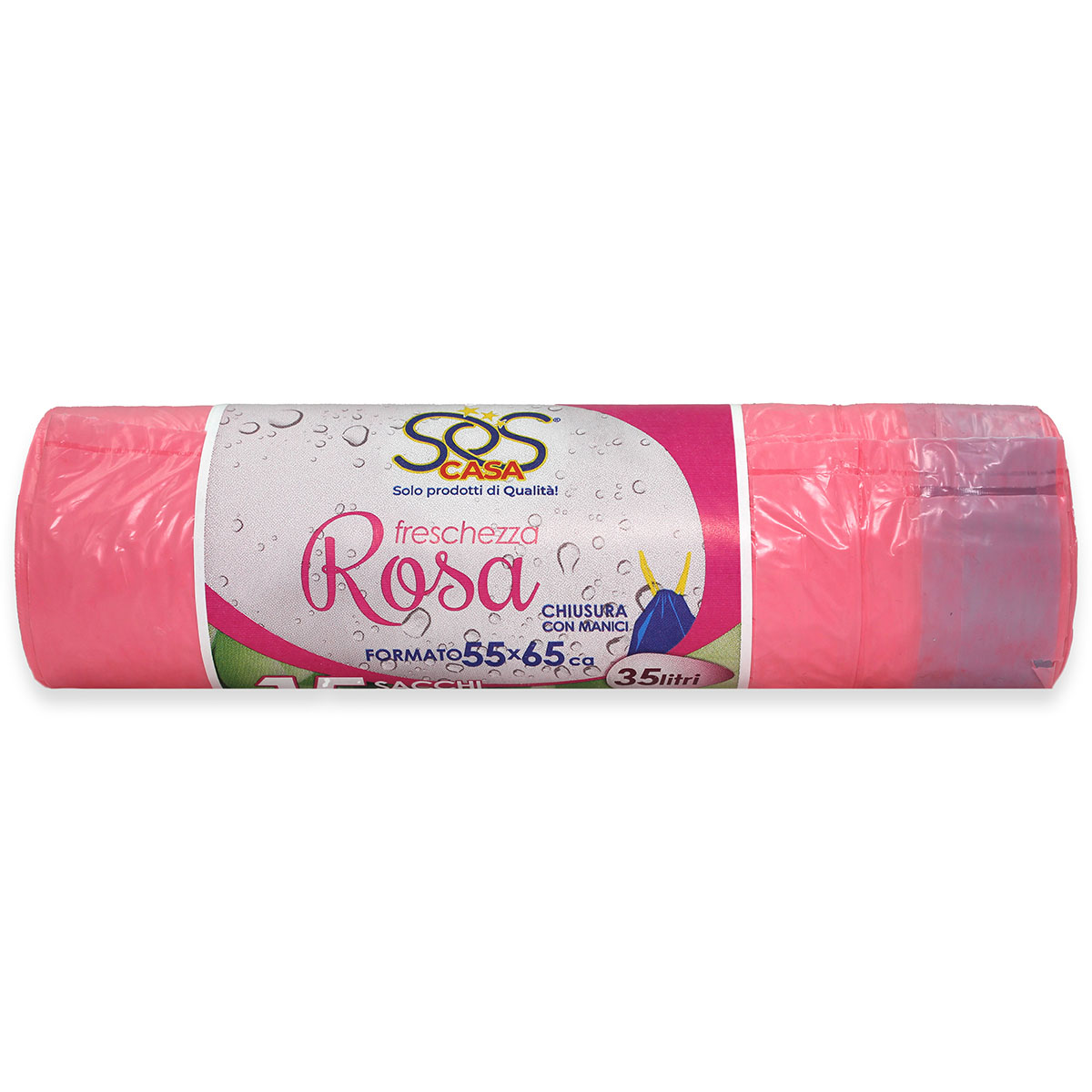 "SOS CASA" - SACCO FRESCHEZZA ROSA - 55X65 - PZ.15