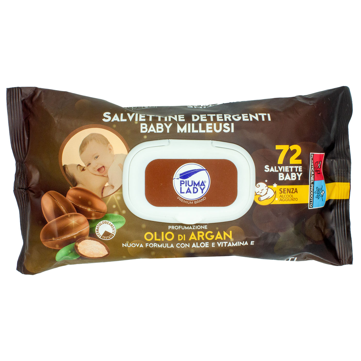 "PIUMA LADY" - SALVIETTE - PROFUMAZIONE OLIO DI ARGAN - PZ.72