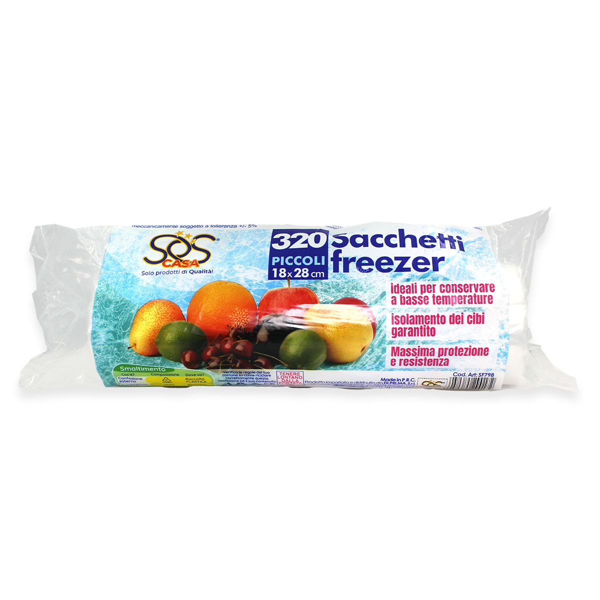 "SOS CASA" - SACCHETTI FREEZER - 18X28 - 320 PZ.