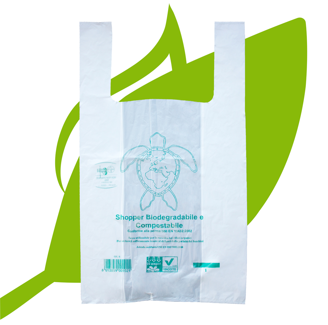 SHOPPER BIO-COMPOST - 28X50 - PZ. 500