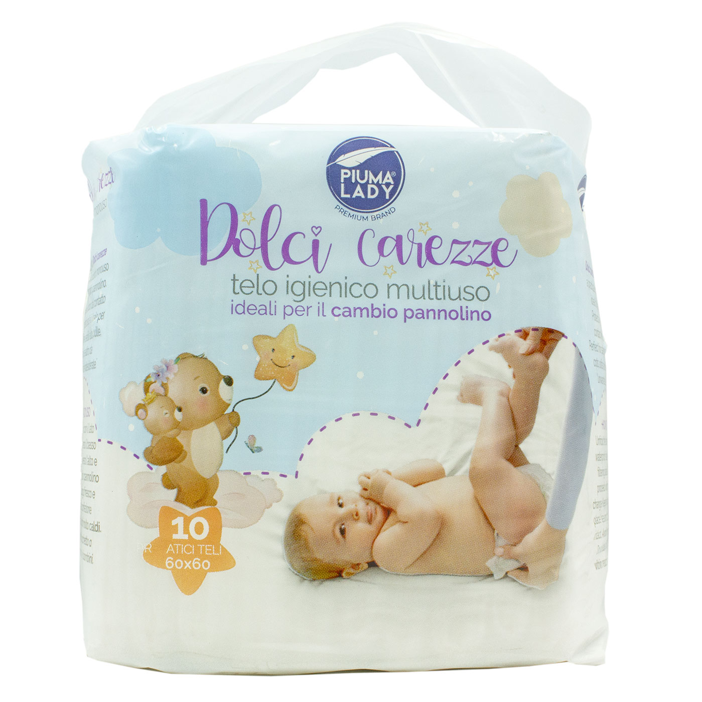 "PIUMA LADY" - Dolci Carezze - Telo igienico multiuso - 10pz